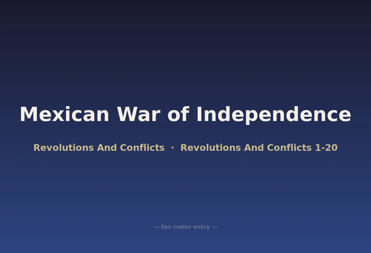 Mexican War of Independence
