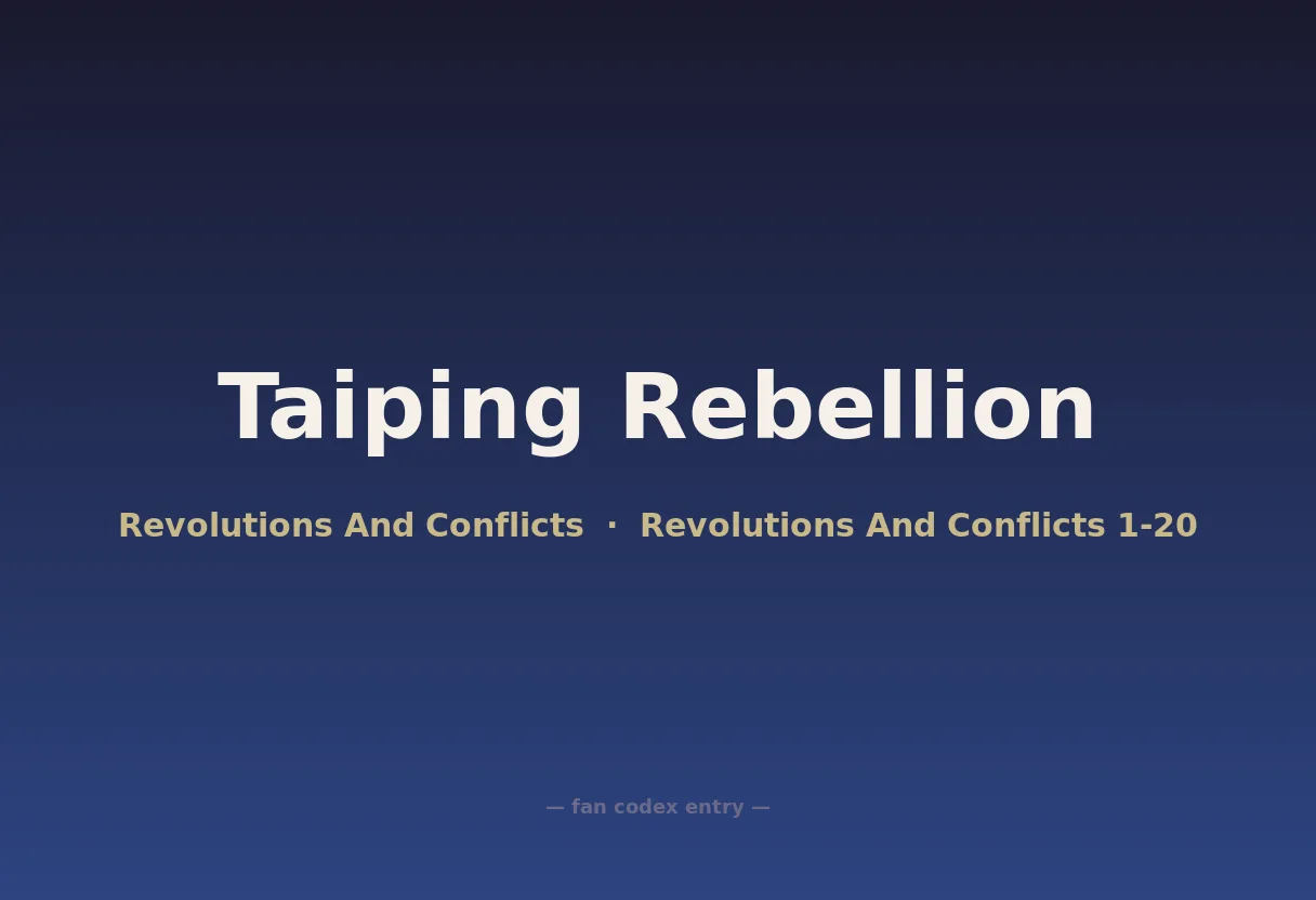Taiping Rebellion