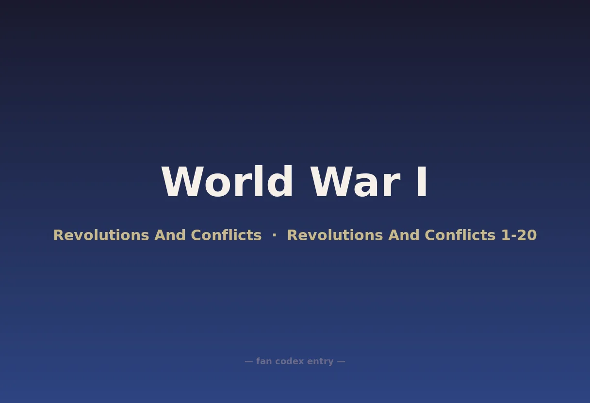 World War I